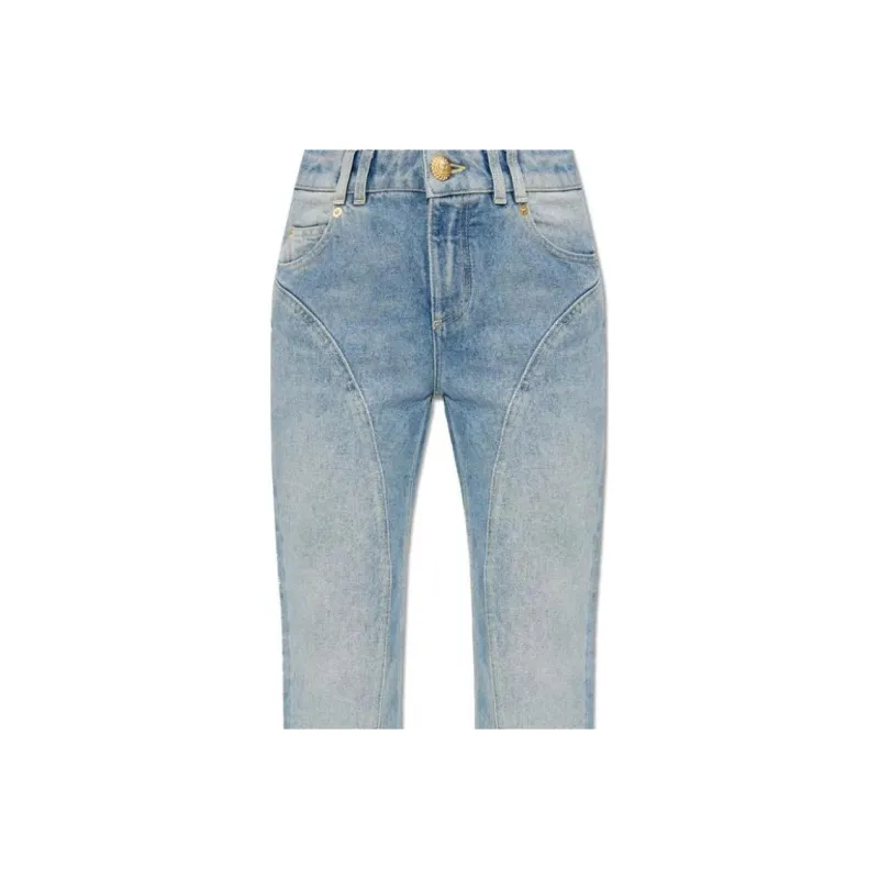 BALMAIN Classic Straight Leg Denim Jeans-3