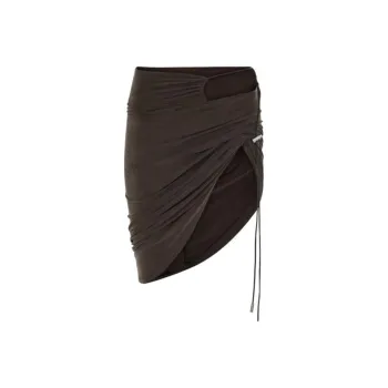 Jacquemus Casual Short Skirts Women's Gray