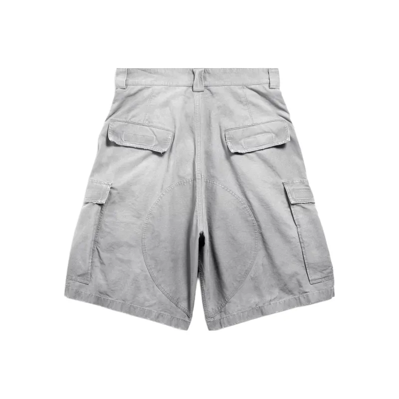 Balenciaga Cargo Shorts Loose Fit Men's Gray-1