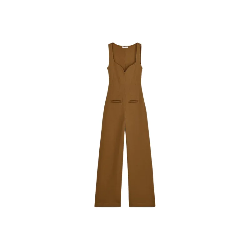 ZARA Jumpsuit Women's Yellow Brown-0