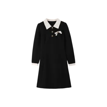 Incolore Long Sleeved Dress Women's Black