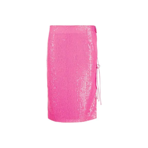 Rotate Casual Long Skirts Women's Pink