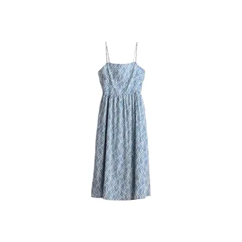 H&M Slip Dress Women's Blue/Pattern