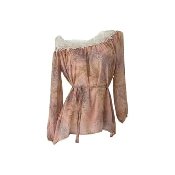 Mu Xiao Xin Long Sleeved Dress Women's Pink-2