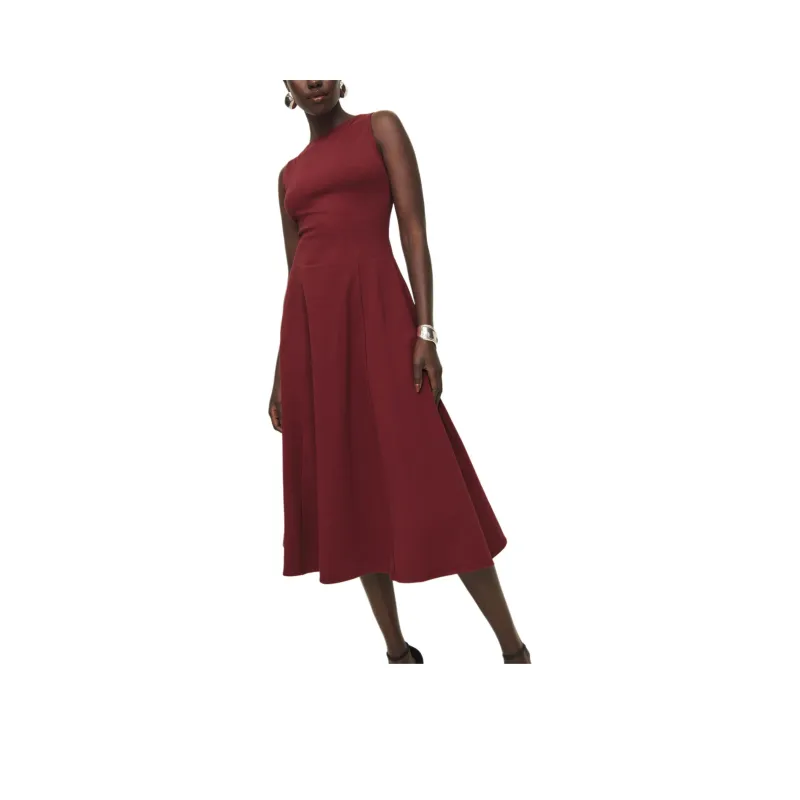 REFORMATION Devin Knit Dress Sleeveless Dress Women's Red-0
