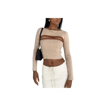 PRINCESS POLLY ORSETTE TWO PIECE KNIT TOP Casual Suit Women's BEIGE/Beige