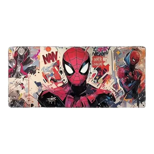 Beams Cartoon Marvel Spider Man Extra Large Men's E Sports Computer Table Mat With Edge Lock Mouse Pads