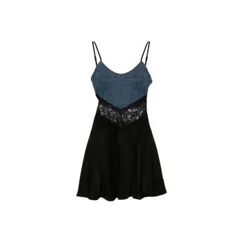 Blumarine Lace trim Mini Dress