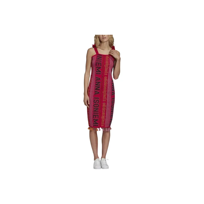 Adidas Originals x Anna Isoniemi Slip Dresses Women's Bold Pink/Joyful Orange-0