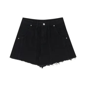 QYPRF Denim Shorts Women's Black