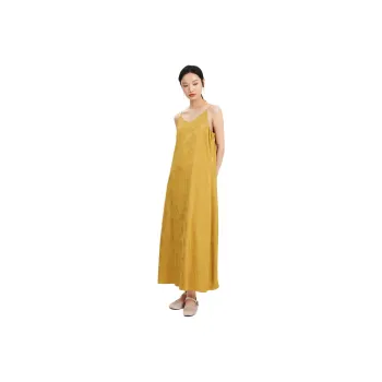 Fragment Slip Dresses Women's Ginger Yellow