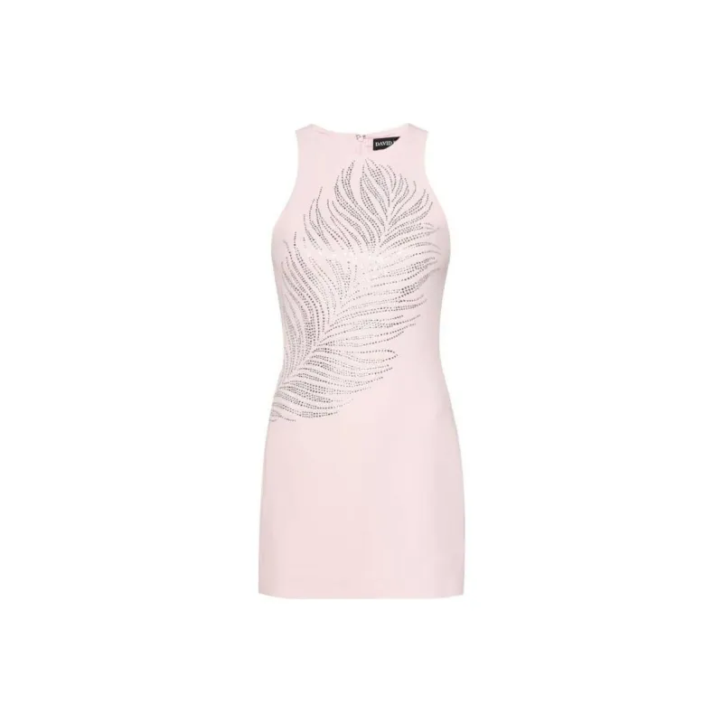 DAVID KOMA Crystal-embellished Mini Dress-0