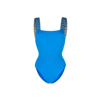 VERSACE Greca Border One Piece Swimsuit 'Turquoise'