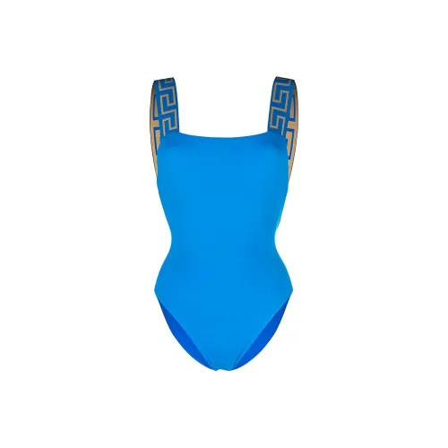 VERSACE Greca Border One Piece Swimsuit 'Turquoise'
