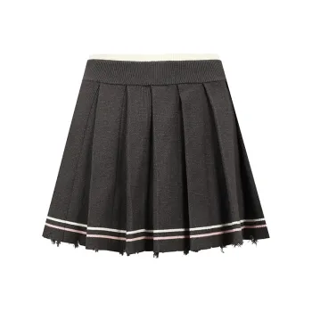Valeria Obbaco Casual Short Skirts Women's Gray
