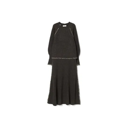 Beams Skirt Set Women's Charcoal Black