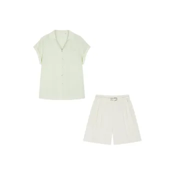 IHIMI Casual Suit Women's Light Green/Ecru