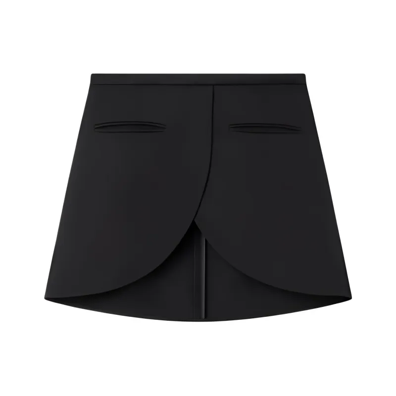 COURREGES Ellipse Twill Mini Skirt-0