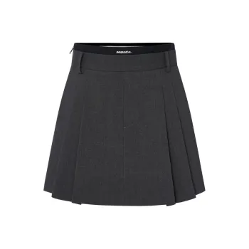 MOCO Casual Short Skirts Women's Charcoal Black Heather Gray