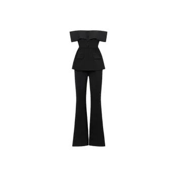 Self portrait Jumpsuit Women's Classic Black