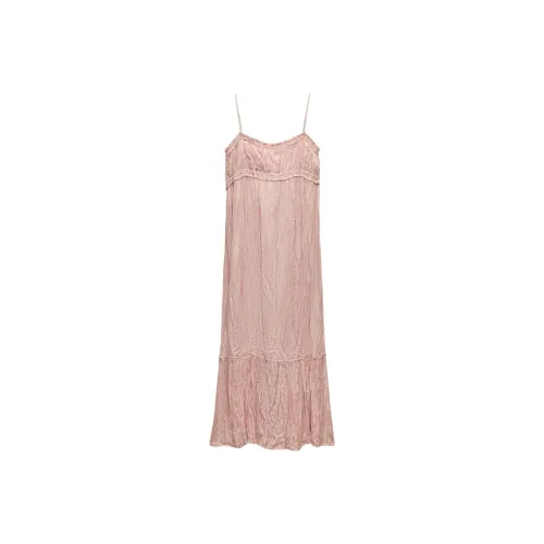 ZARA ZW Series Slip Dress Women's Pink