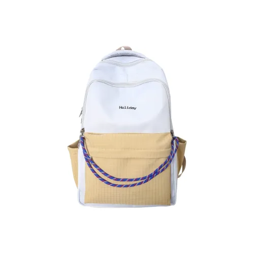 Yalu Nylon Backpack Regular Unisex Gray/Black/Khaki/Light Green/Blue