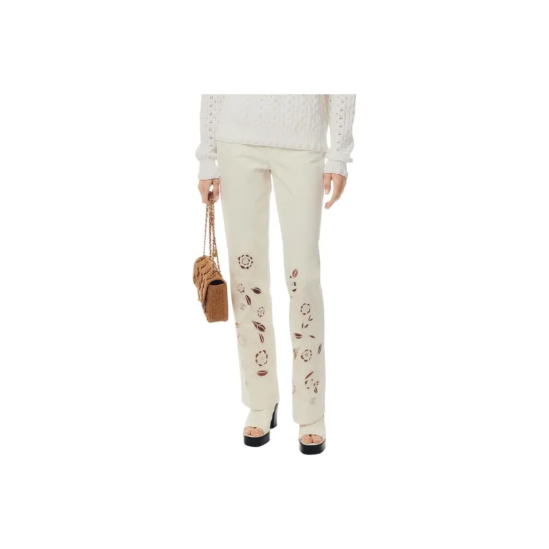 CHANEL 24 New Spring And Summer Arrivals Jeans Women's White-0