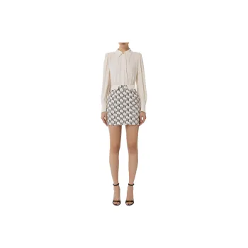 Elisabetta Franchi Long-Sleeved Dresses Women's Butter Black