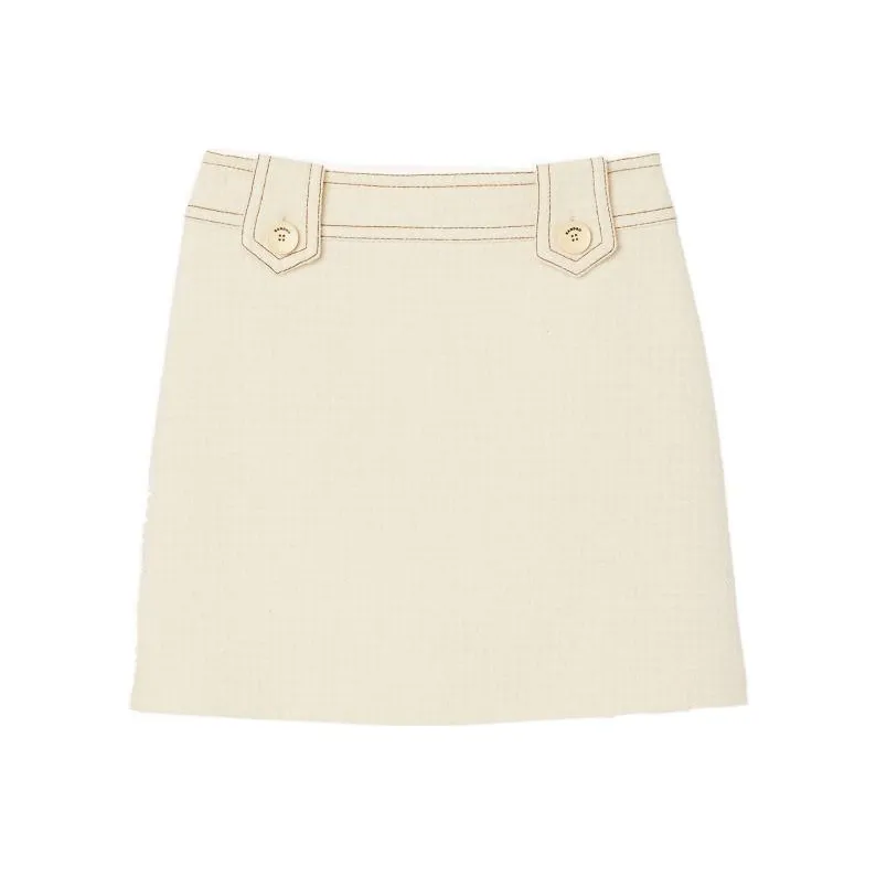 Sandro FW22 Skirt Women's Light Brown-0
