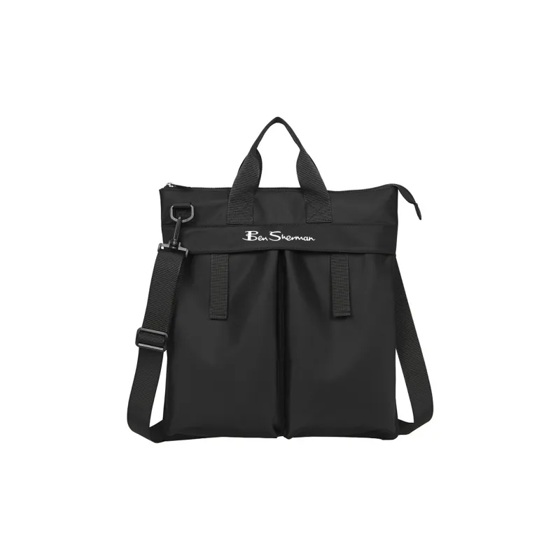 BEN SHERMAN Oxford Shoulder Bag, Crossbody Bag, Handbag Regular Unisex Black-0