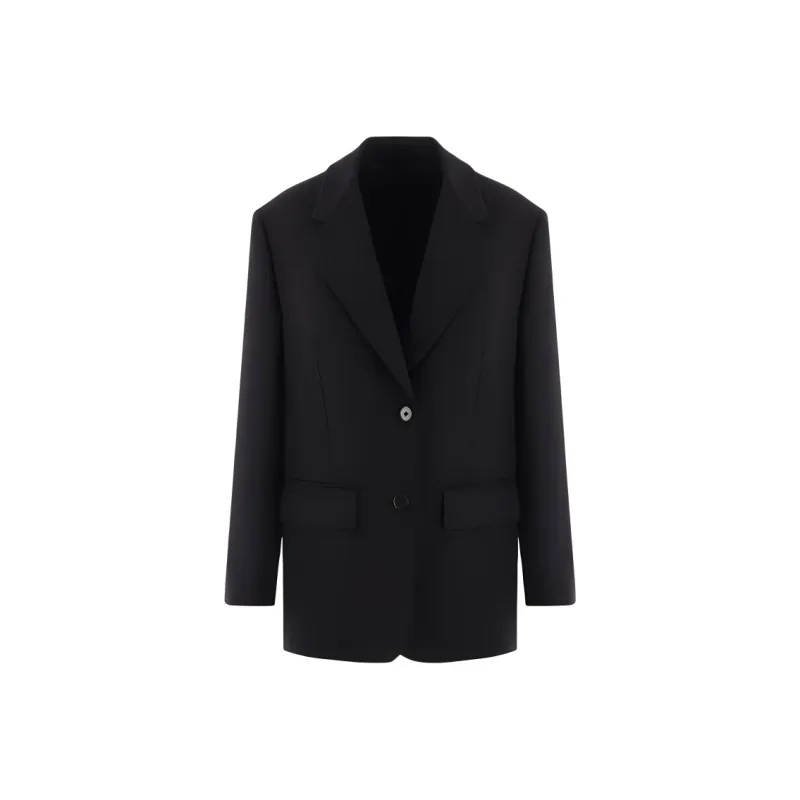 PRADA Single Breasted Tailored Blazer-0