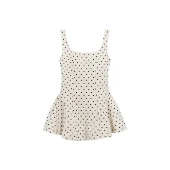 LESS BEARS Slip Dress Women's Apricot