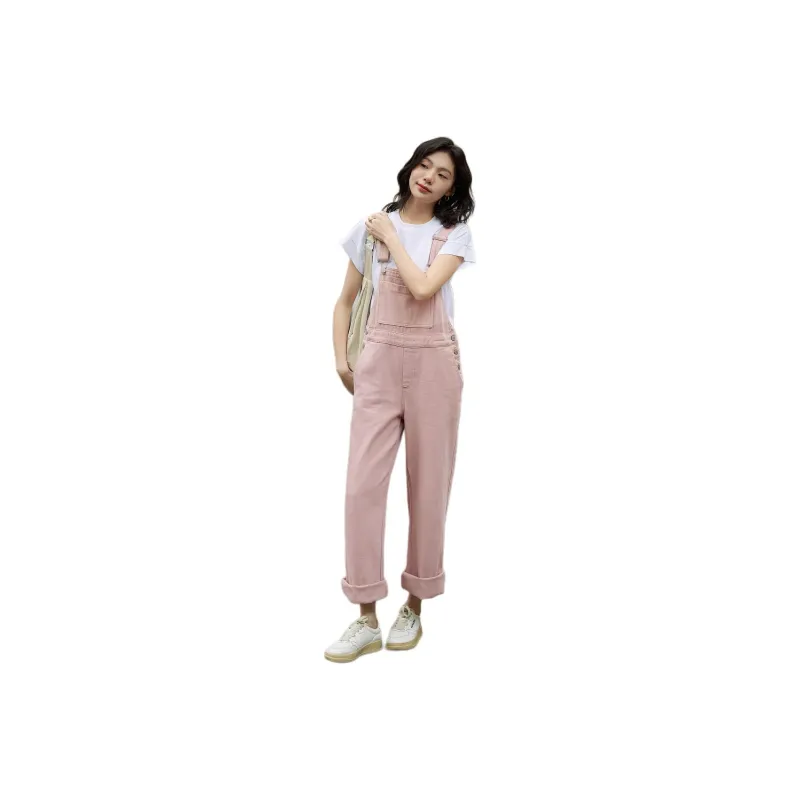 【dme】 Overalls Women's Leather Pink-0