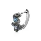 Ravaged Snake Wrapped Hoop Earrings, 1
