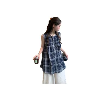 KAISER Shirts Women's Blue Plaid