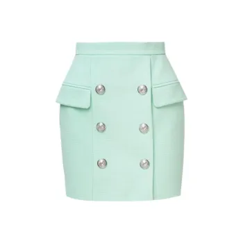 BALMAIN Casual Short Skirts Women's Green