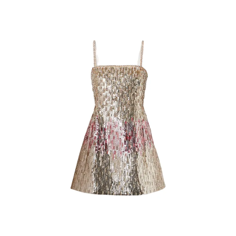 Valentino Slip Dresses Women's Gold-0