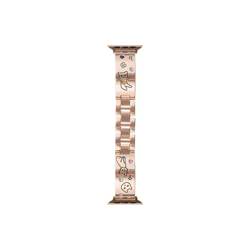 KVZUVUU Watch Band Apple Compatibility Metal-10