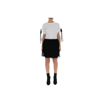 RED VALENTINO Short Sleeved Dress Women's Black White