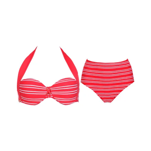 Selmark Bikinis Women's Red Stripes