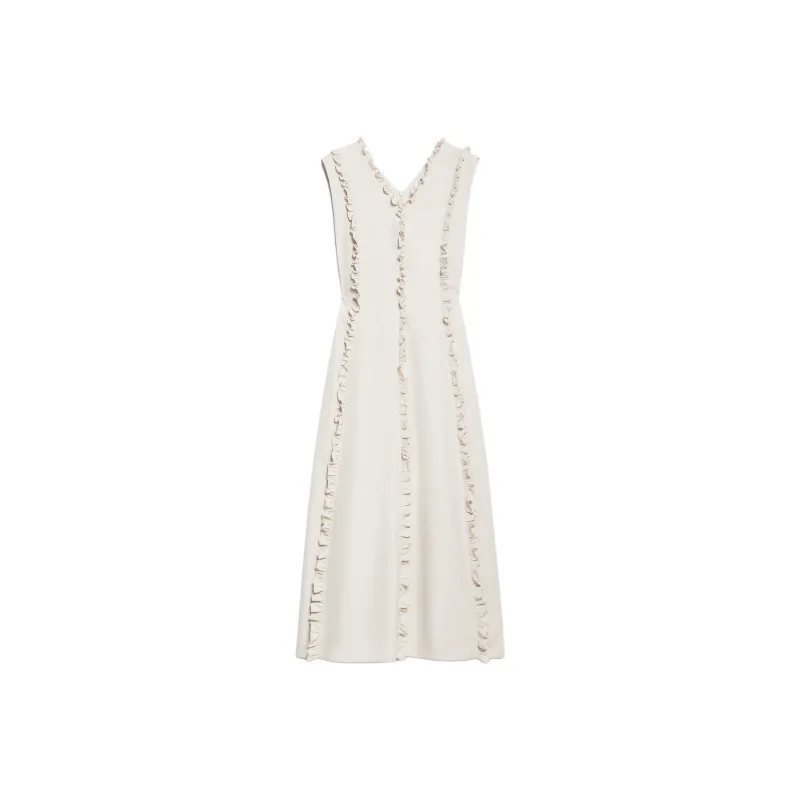 'S MAX MARA Milena Collection Sleeveless Dress Women's Beige-0