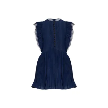 Self portrait Pleated Mini Dress