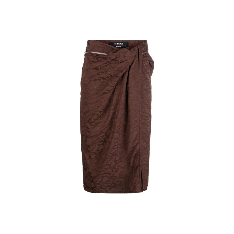 Jacquemus Casual Long Skirts Women's Brown-0
