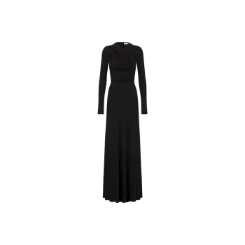 DIOR Long Sleeved Dress Women's Black