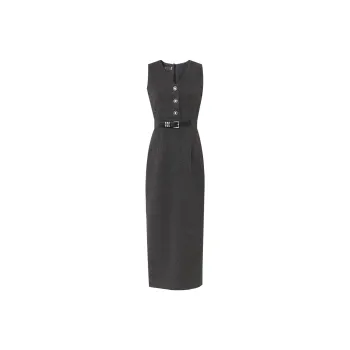 Duffy Fashion Sleeveless Dress Women's Dark Gray