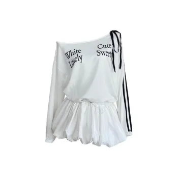 JOSR Long Sleeved Dresses Women's White