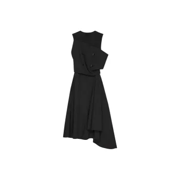 Givenchy Asymmetric Midi Dress