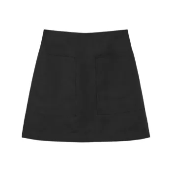 COS SS24 Casual Short Skirts Women's Black