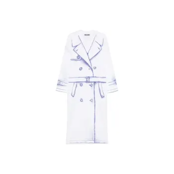 MOSCHINO Trench Coat print Maxi Dress