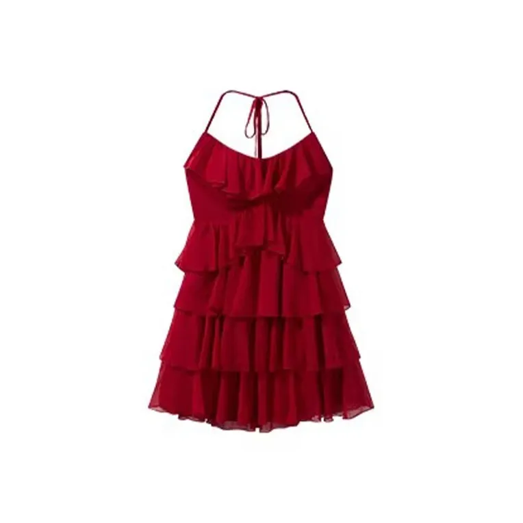 ETSE Slip Dresses Women's Red-0